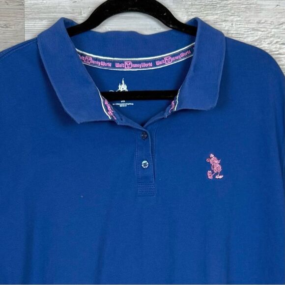 Women’s Disney Polo Shirt with Pink Embroidery - Picture 3 of 5
